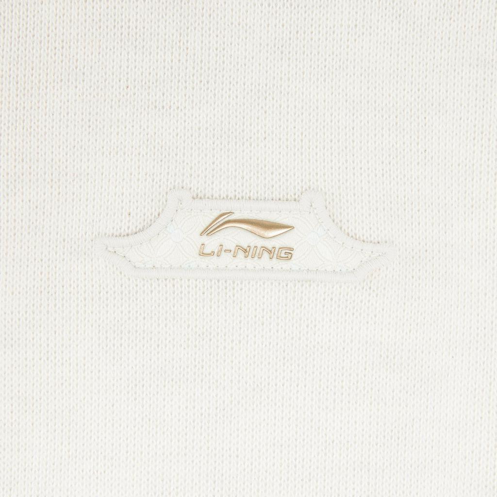 Li-Ning Sports Lifestyle Series Stand Collar Letter Logo Pattern Sweatshirt Women sweatshirt AWDW110-6