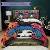 sally face Pattern Bedding uilt Set uilt Cover Pillowcase Home Decoration Birthday Gift (1 * duvet cover + 2 * pillowcase without core)140