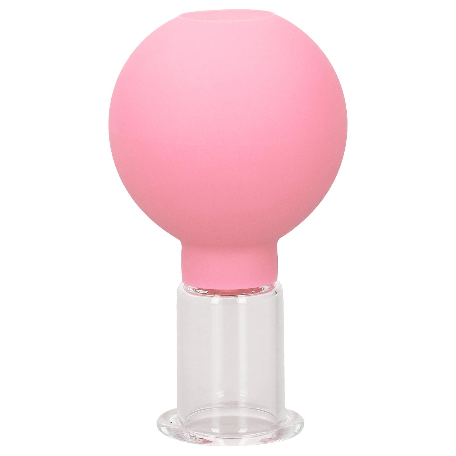 

Массажные банки для лица силиконовые вакуумные удобные для нежной кожи уход за красотой розовые №4