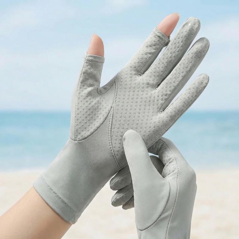 Thin Ice Silk Riding Gloves Sun Protection Summer Driving Mittens Women Sunscreen Gloves  Riding
