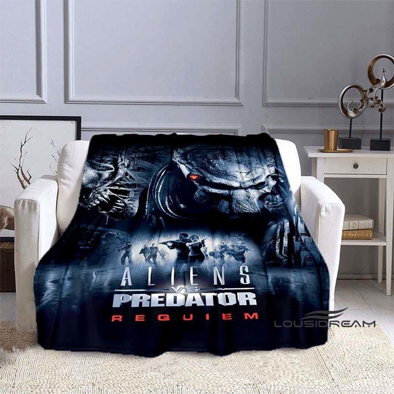 Alien Vs. Predator Printed Blanket Warm and Beautiful Flannel Soft and Comfortable Home Travel Bed Blanket Birthday Gift