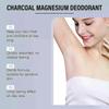 Charcoal & Magnesium Deodorant - 48H Odor Control & Sweat Management, Natural Underarm Protection, 40g/1.41oz, Non-Sticky Formula for Sensitive Skin