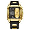 Unisex Kreative Große Zifferblatt Dual-Display Business Casual Uhr