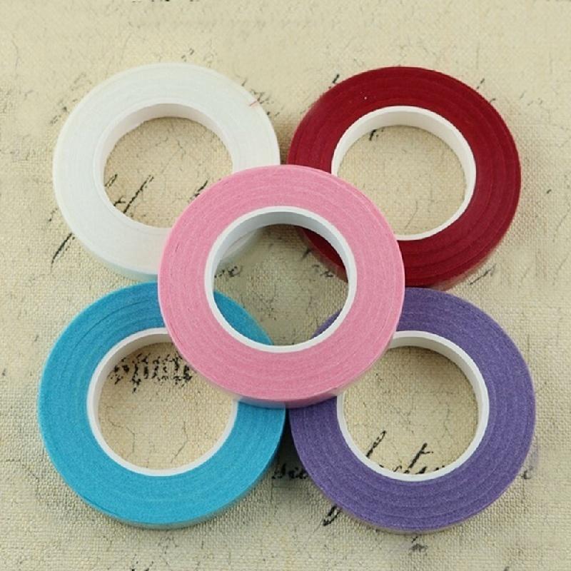12mm Self-adhesive Green Paper Tape Floral Stem For Garland Wreaths DIY Craft Artificial Silk Flower