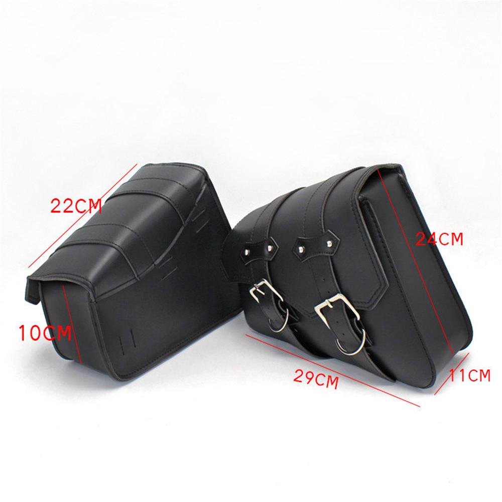 Retro Fashion Motorcycle Saddlebag PU Leather Saddle Bags Pouch Storage Case Side Luggage Tool Bags Universal Motor Accessories