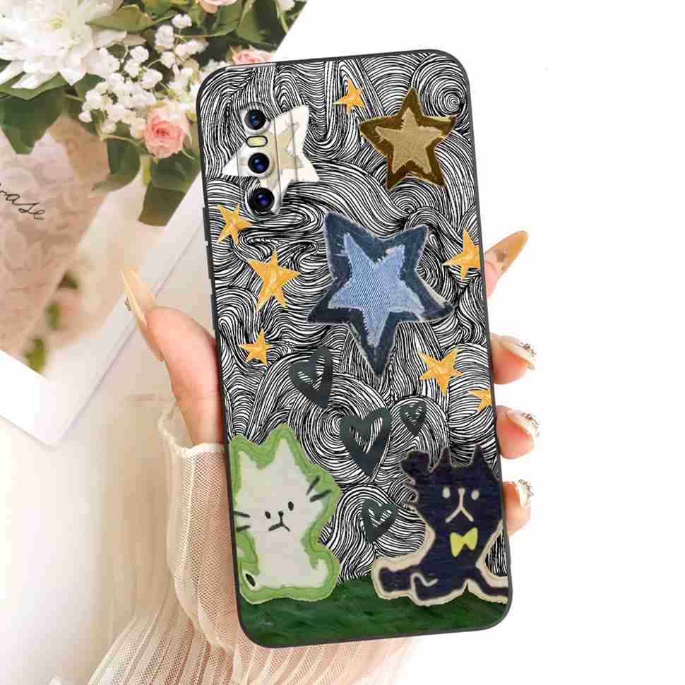 

For Vivo V15 Pro Case 1818 vivo1818 Soft Silicon Candy Pattern Back Cover Casing For Vivo V 15 V15 Pro Cover Full Shell Bumper Vivo V15 Pro