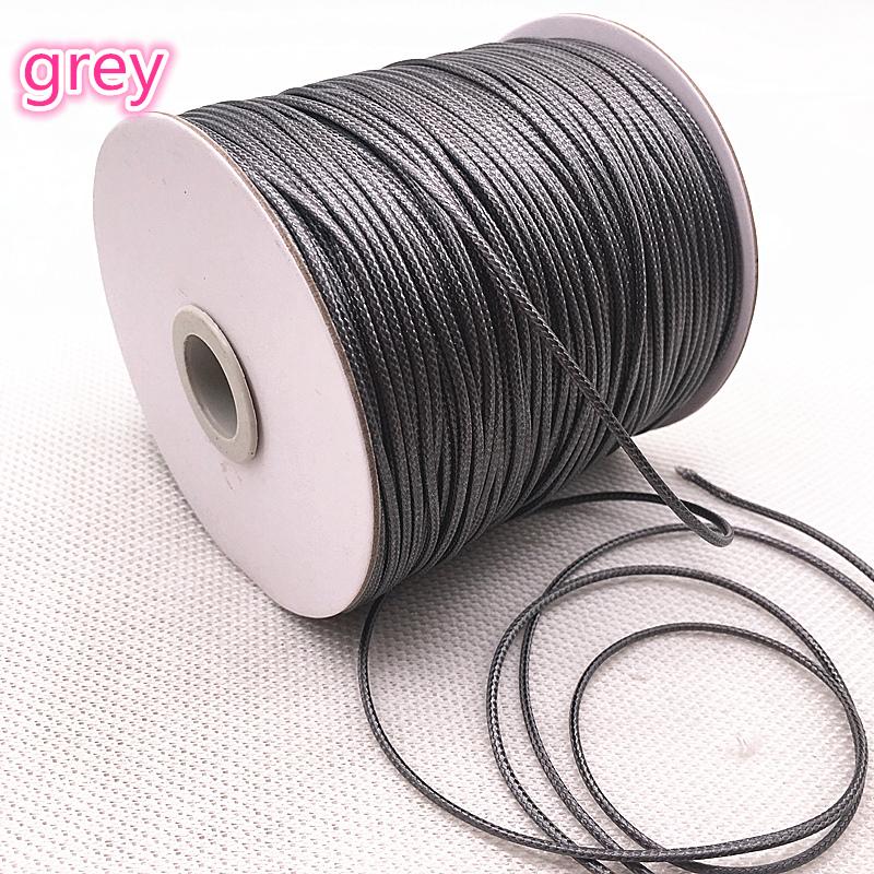NEW 10 Meters 1mm 1.5mm Waxed Cotton Cord Waxed Thread Cord String Strap Necklace Rope Bead DIY Jewelry Making for Bracelet
