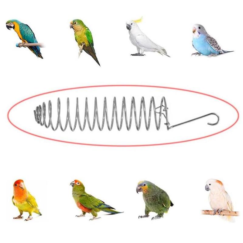 1PC Parrot Feeder Rudina Chicken Vegetable Rack Bird Trough Fruit Fork Feeder Pet Food Rack