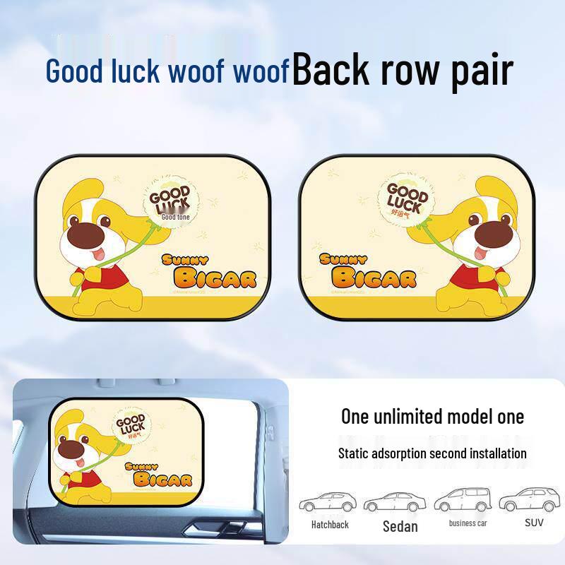 Magnetic Car Window Sunshade with Static Adhesion