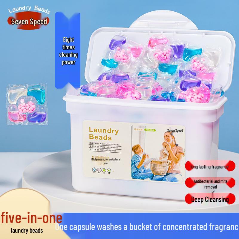 Antibacterial 5-in-1 Scented Laundry Pods with Fragrance Booster & Free Shipping