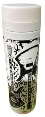 hide X JAPAN Slim Stainless Steel Thermos Bottle M (Dream and Hope) White x Black