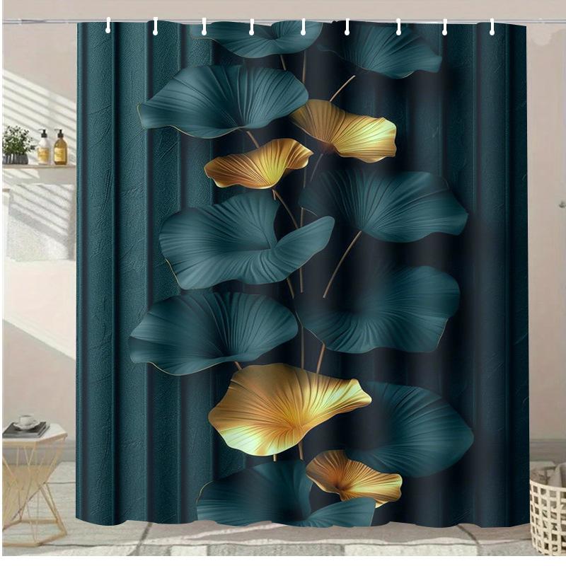 Simple Alpaca Washable Dirt-Resistant Shower Curtain Shower Head Waterproof Polyester Bath Curtain For Home Decor Accessories