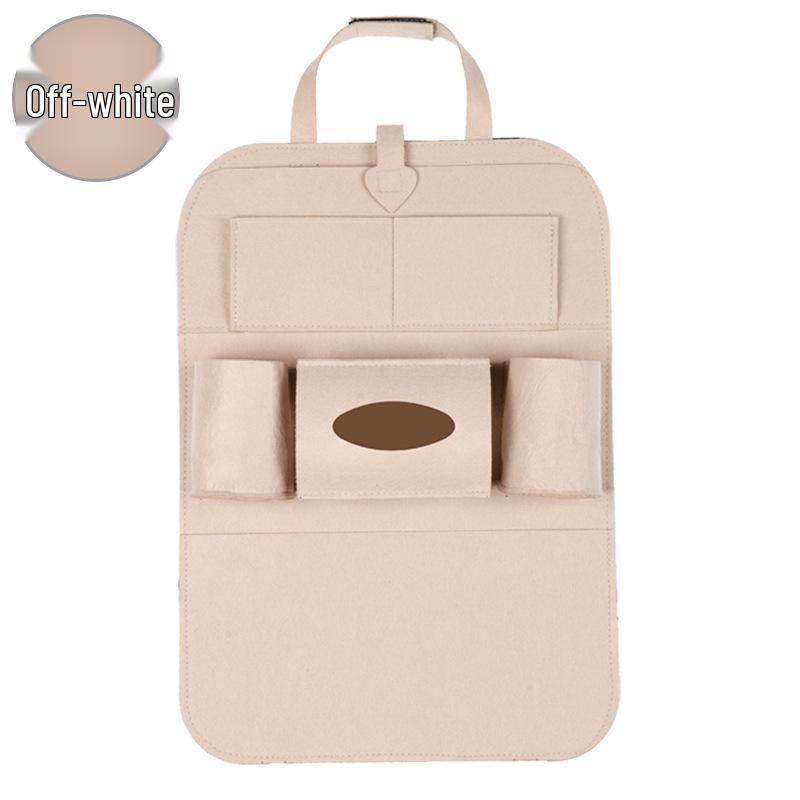 Car Seat Back Organizer - Hanging Felt Storage Bag for Vehicle Interior