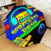 Geometry Dash: Dance To The Beat Umbrella Folding Umbrella, Automatic Umbrella 8-Frame for Travel, Camping Use Gift for Halloween Christmas