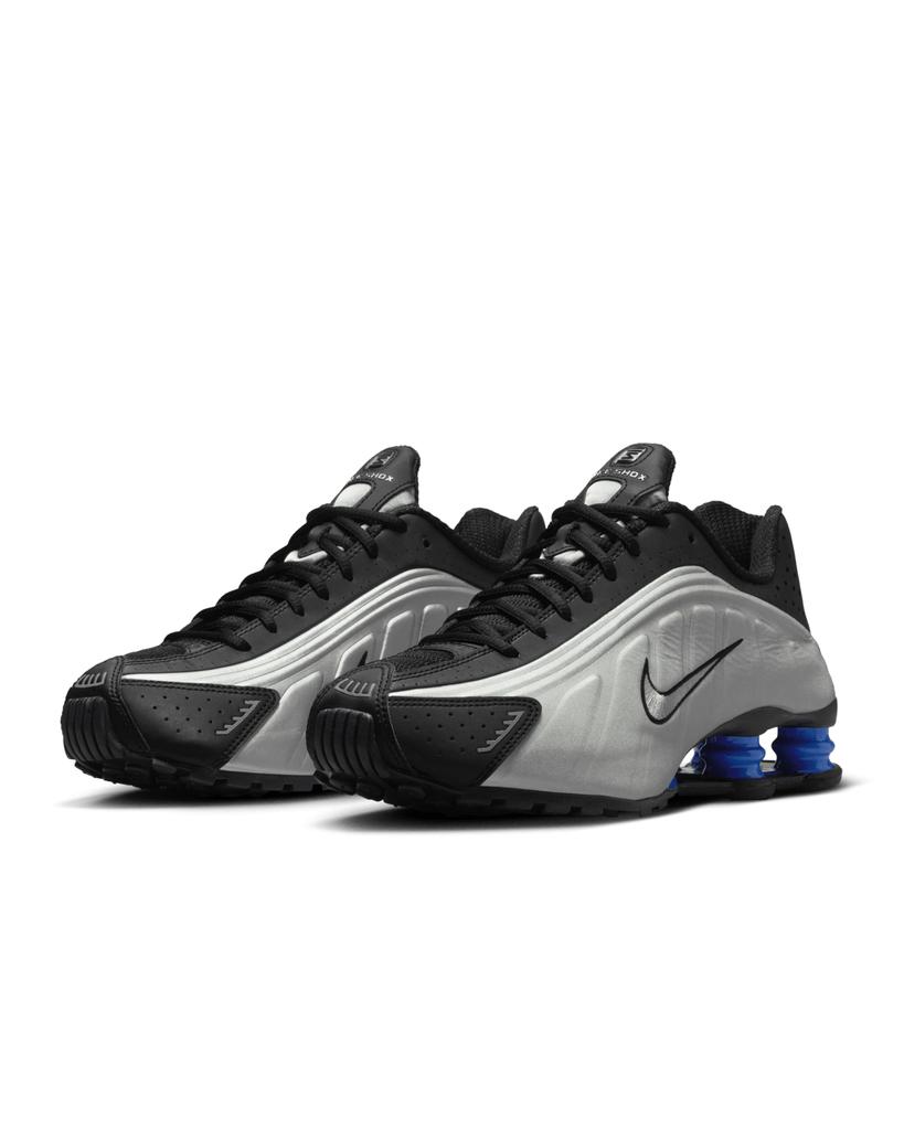 AR3565-006 Nike Shox R4 Black Metallic Silver Racer Blue (Women's)