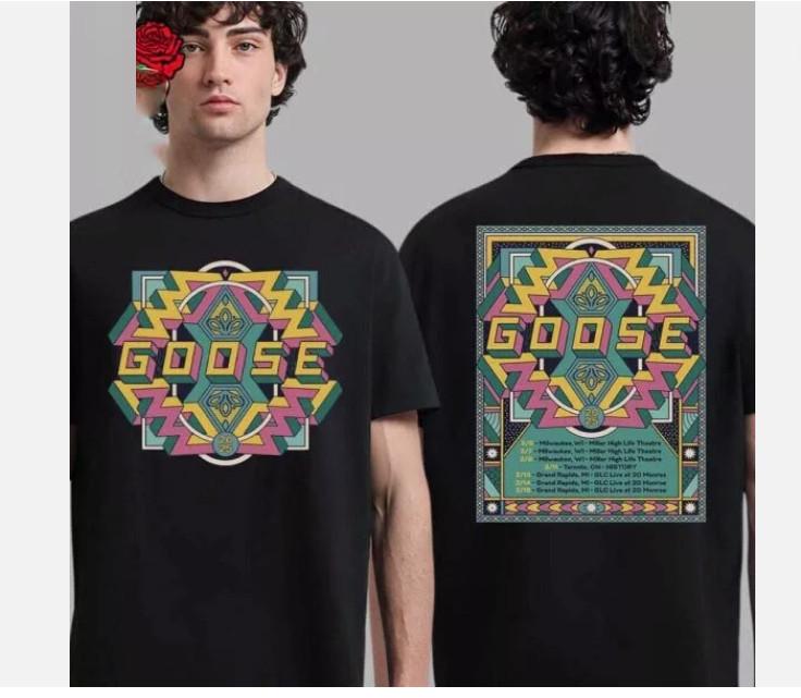 Goose Band Winter Tour 2025 Tour Dates List Two Sides Unisex T-Shirt
