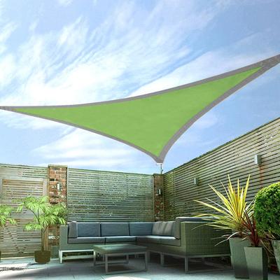 Triangle/Rectangle Sun Shade Sail UV Block with D-Ring Sunlight Block Awning Breathable Sun Shade Cloth for Outdoor Patio Garden