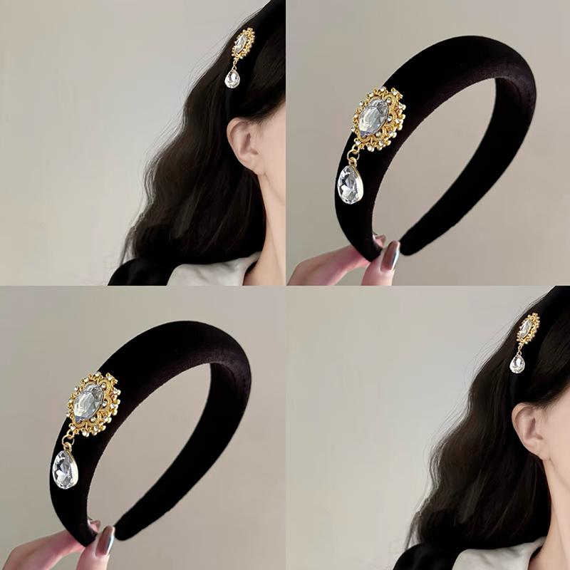 Velvet Headband Female Face Wash Minimalistic Hairhoop Advanced Daily Headhoop Hair Accessories