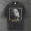 Mens Distressed Human Graphic T Shirt Acid Washed Black Grunge Aesthetic S-4XL