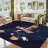 Kylian Mbappe Design Crystal Velvet Rug Soft Decorative Mat for Bedroom Entrance