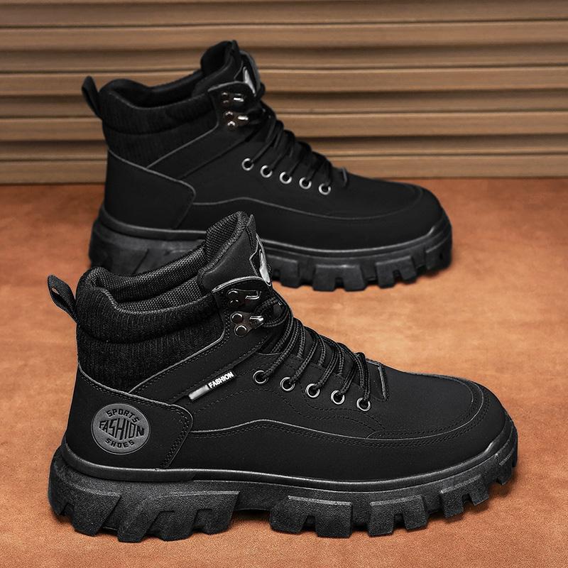 

Popular Martin Boots Men s Boots Tooling Boots Outdoor Boots 44 чёрный