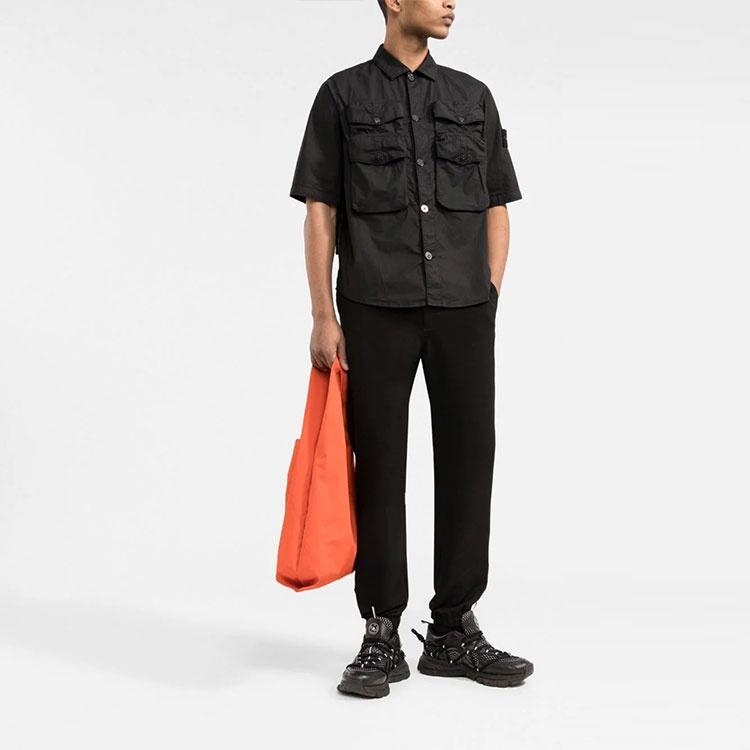 STONE ISLAND Garment Dyed Shirt 'Black' Men's 761511003-V0029