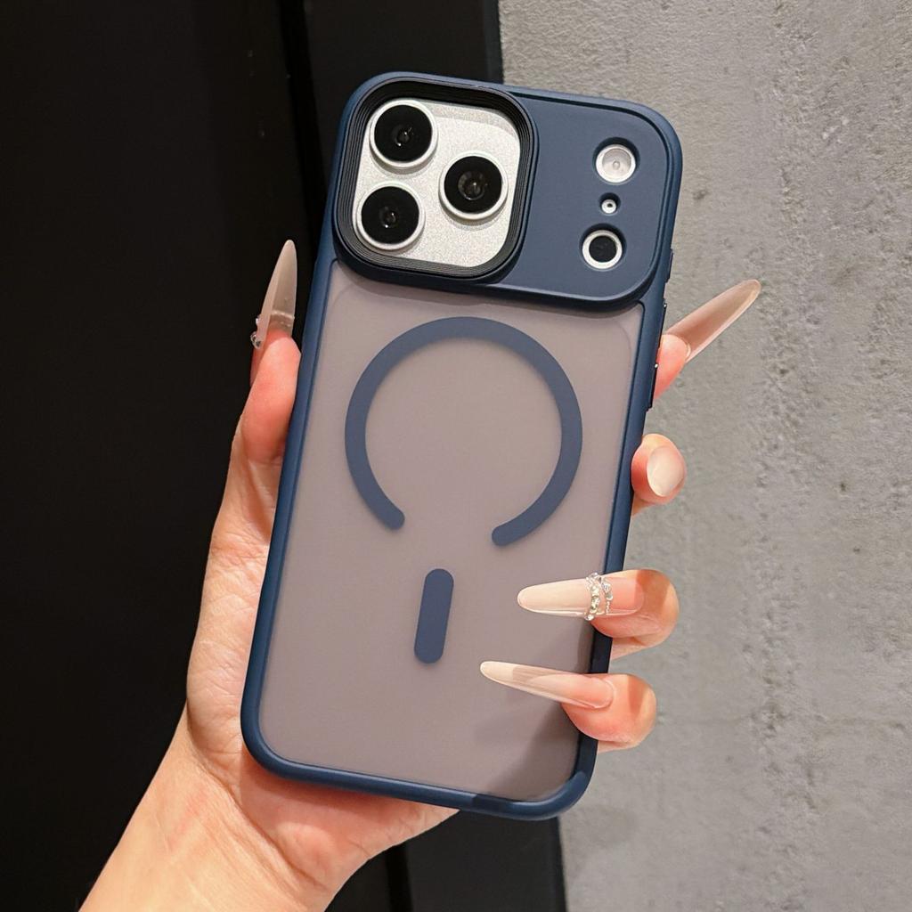 Applicable to iPhone18PROMAX excellent shield translucent magnetic mobile phone case Apple 17 skin feeling anti-drop protective case 16