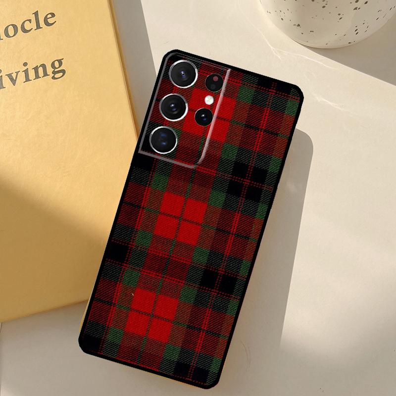 Outlander Tartan Sassenach Baksida För Samsung Galaxy S23 S21 Ultra S20 FE S9 S10 S22 Plus Note 10 Plus S22 Ultra Fodral