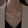 Elegant Double Layer Snake Bone Necklace: Versatile, Trendy, and Cold Style for Women
