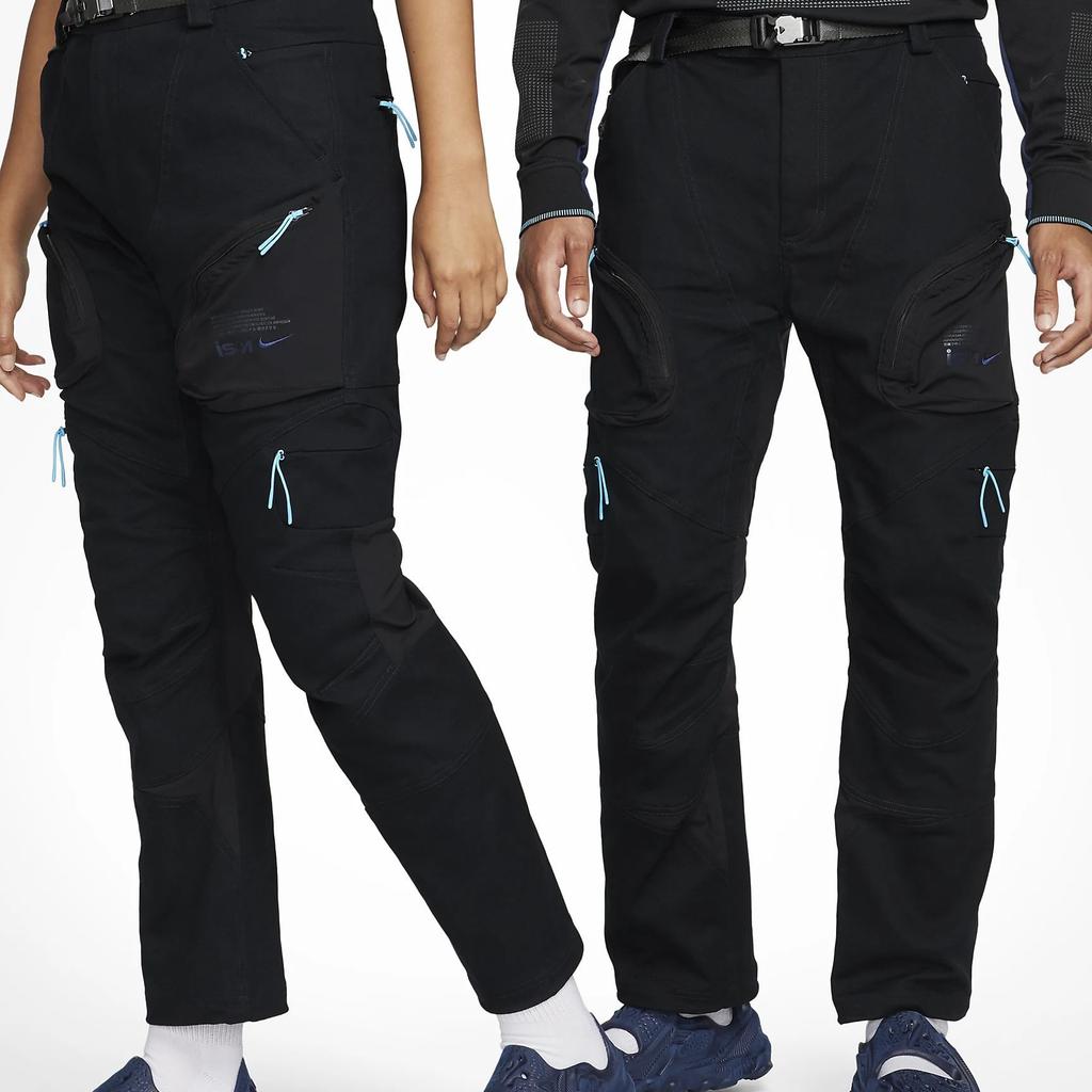 Nike Ispa Series Utility Pants With Belt And Zip Pockets Unisex Bottoms Black FB2713-010