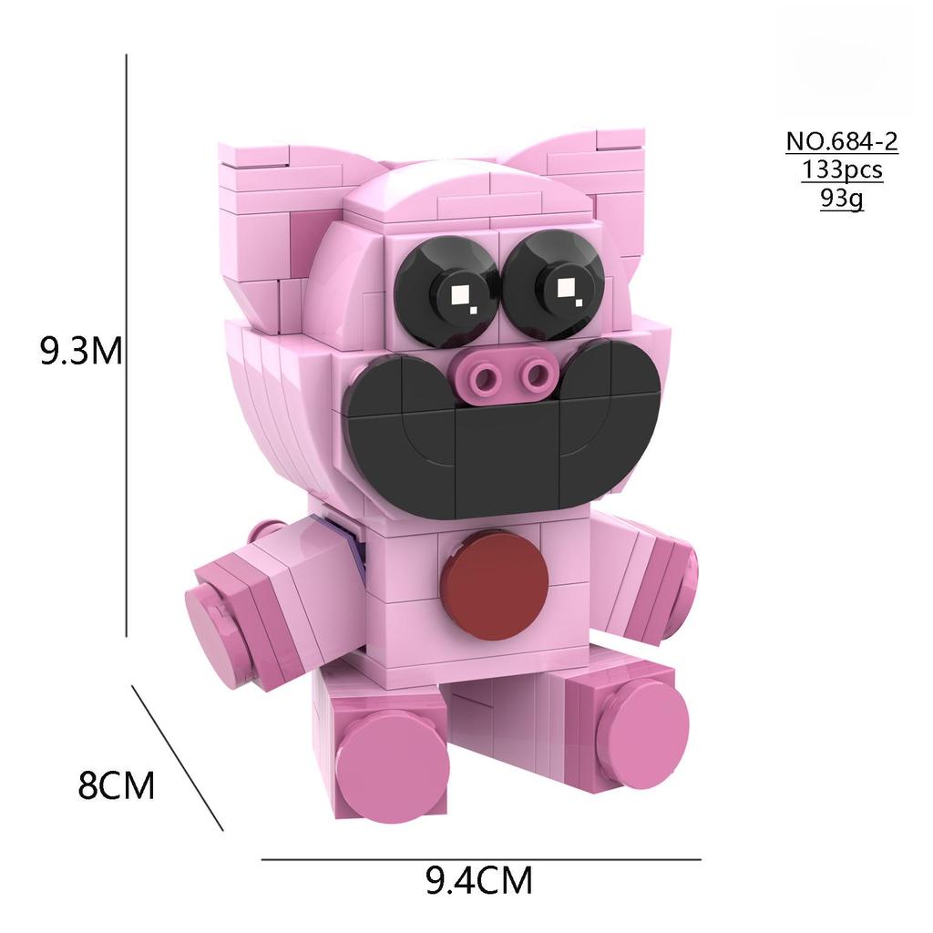 Poppy3 Smiling Critters: Sleepy Cat Building Blocks