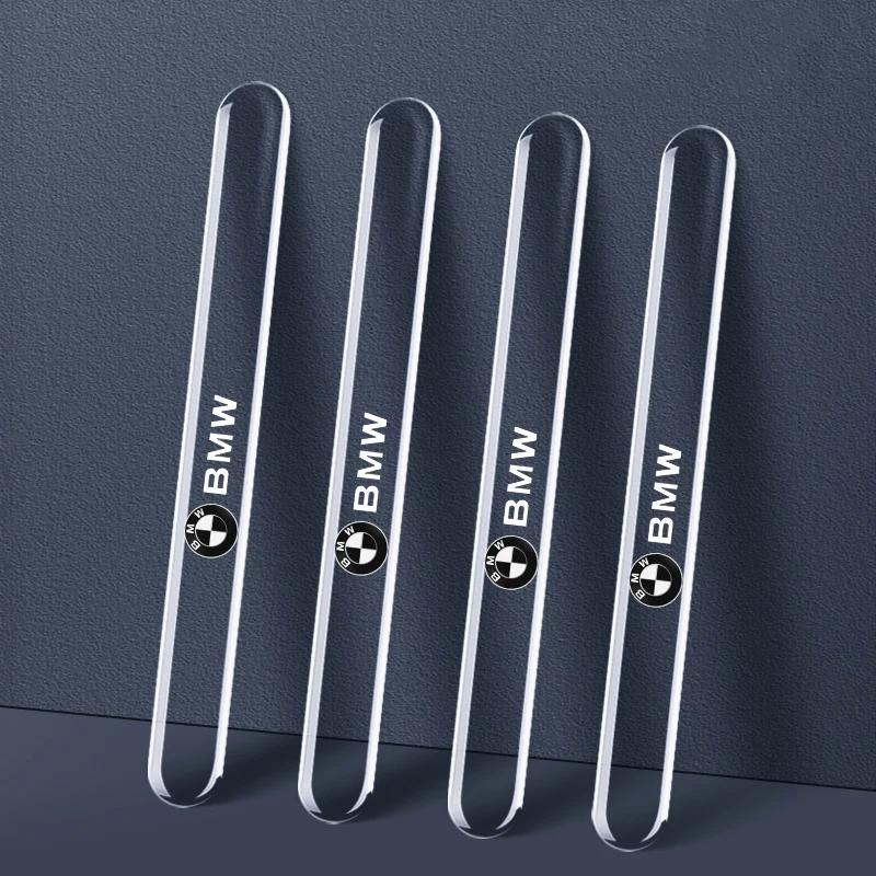 4PCS Car Door Anti-collision Protector Bumper Strip Sticker For BMW E90 E60 E46 E93 F20 F21 F30 F31 F32 F33 F34 F15 F10 F01 F11
