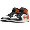 Air Jordan 1 Mid Shattered Backboard 2025 Unisex Sneakers Orange Starfish White DQ8426-801