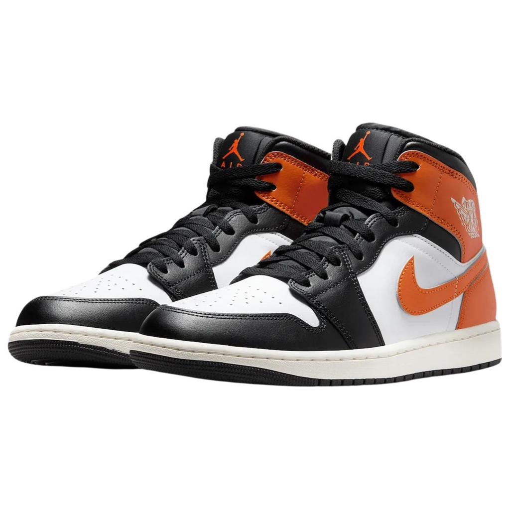 Air Jordan 1 Mid Shattered Backboard 2025 Unisex Sneakers Orange Starfish White DQ8426-801