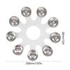 Drum Cymbal Bells Drum Tambourine Musical Instrument Drum Accessory Bells Cymbal Ching Rings Metal Texture for Drum