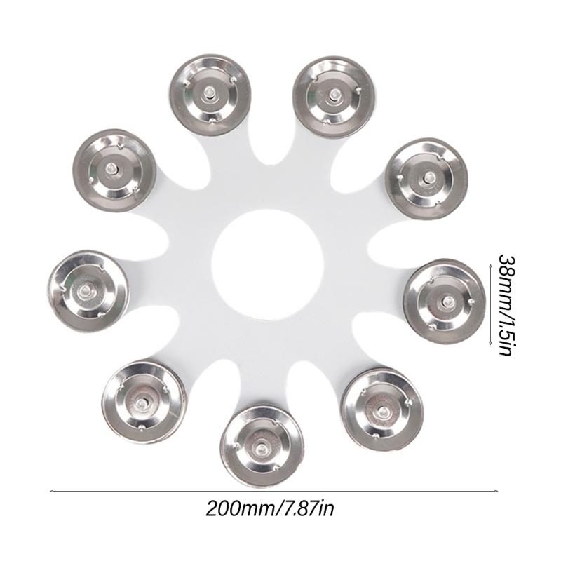 Drum Cymbal Bells Drum Tambourine Musical Instrument Drum Accessory Bells Cymbal Ching Rings Metal Texture for Drum