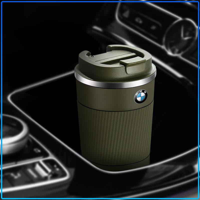 500ml Stainless Steel Coffee Tumbler Thermos Cup Portable Travel Thermal Mug For BMW M Performance 1 3 5 7 Series M3 M4 M5 M6 X1 X3 X5 X6 X7 E30 E34