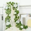 flower wreaths for decoration Artificial Rose Peony Garland Silk Flowers Garden Decor Easy To Install Elegant Floral Design