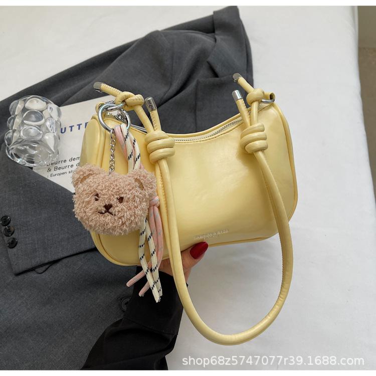 2025 New Underarm Bag Women's High-end Sense Niche Shoulder Bag Foreign Style Messenger Bag Simple Casual Commuter Shoulder Bag