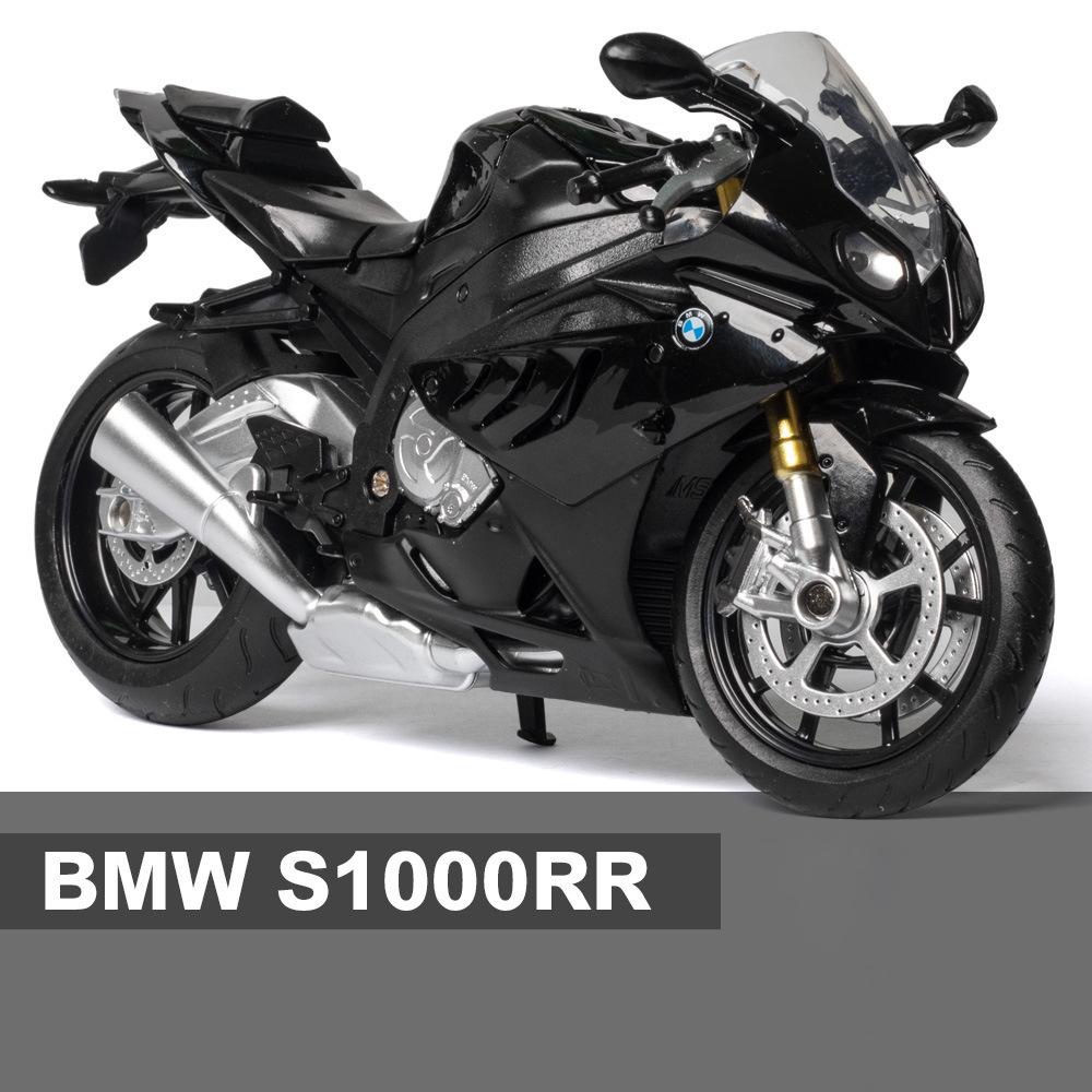 1/12 BMW S1000RR Diecast Motorradmodell Spielzeug Fahrzeugsammlung Motorrad Stoßdämpfer Offroad Motorrad Spielzeug Auto