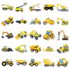 50 Construction Vehicle Graffiti Stickers: Personalized Cartoon Decorations for Kids' Computers, Phones, and Suitcases