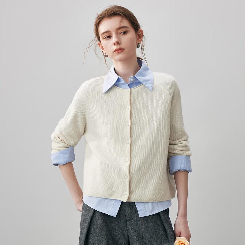 Commomboca Women's 2025 AW Round Neck Cashmere Cardigan