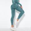 In-Stock Seamless Moisture-Wicking Sexy Peach Yoga Leggings - European & American Trend
