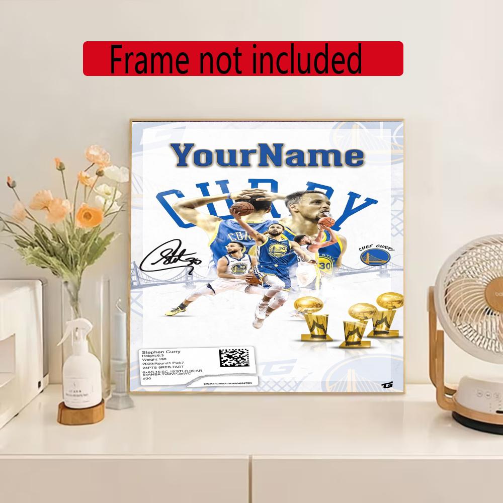 Curry Customize Your Name Diamond Painting Round Diamond Rhinestones Mosaic Diamond Embroidery Wall Paintings Rhinestones Gift Frameless