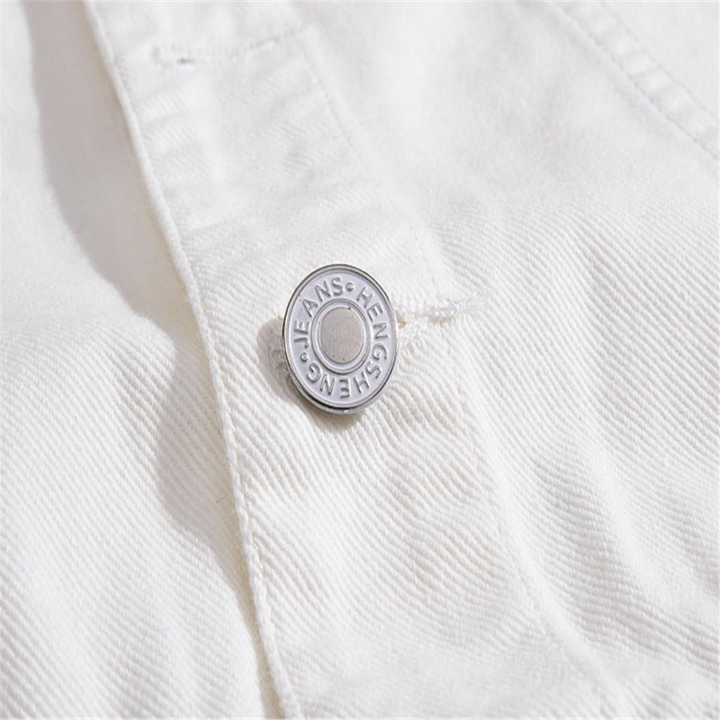 Pánská nová móda džínová vesta ležérní kovbojská bunda v halence přes rameno