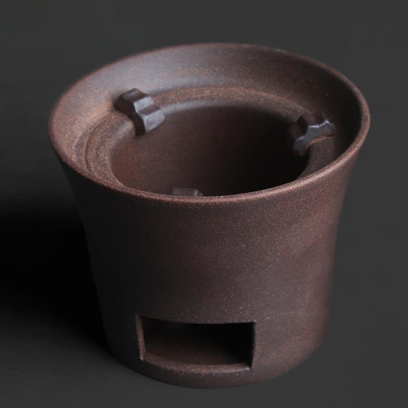 Coarse Pottery Old Rock Clay Tea Warmer Holder Alcohol Burner Stove Kettle Stand Boiling Water Carbon Furnace Cafes Supplies