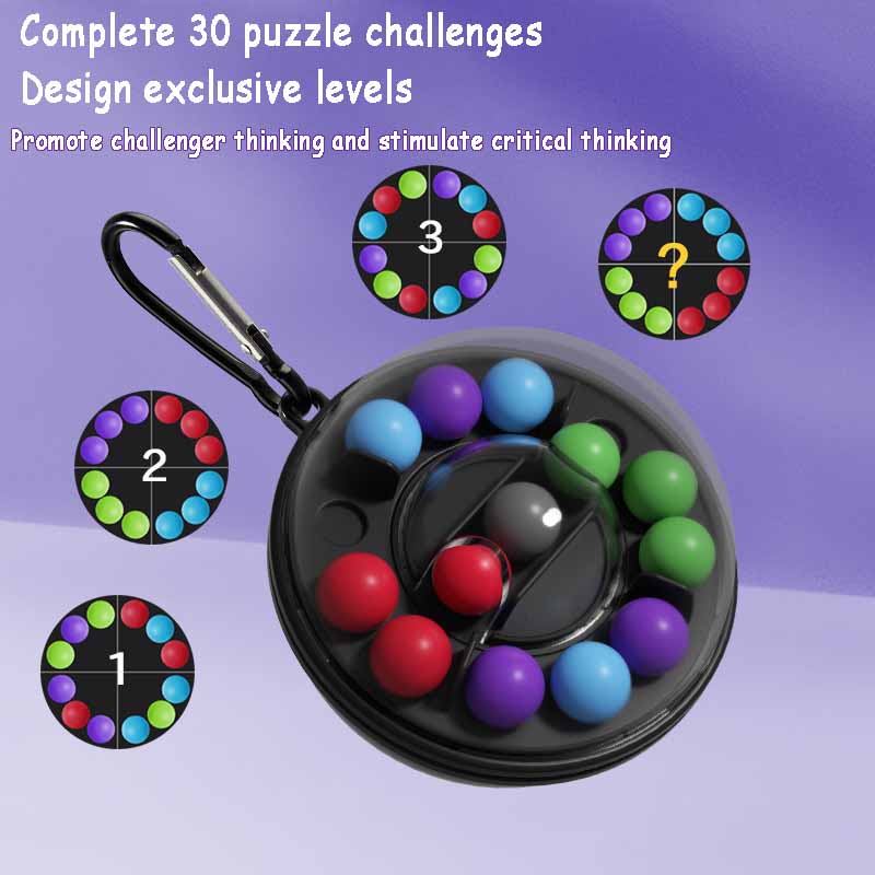 Children Rotating Magic Bead Puzzle Ball Clearance Toy Fun Logical Thinking Challenges Intellectual Game Education Strategy Toy