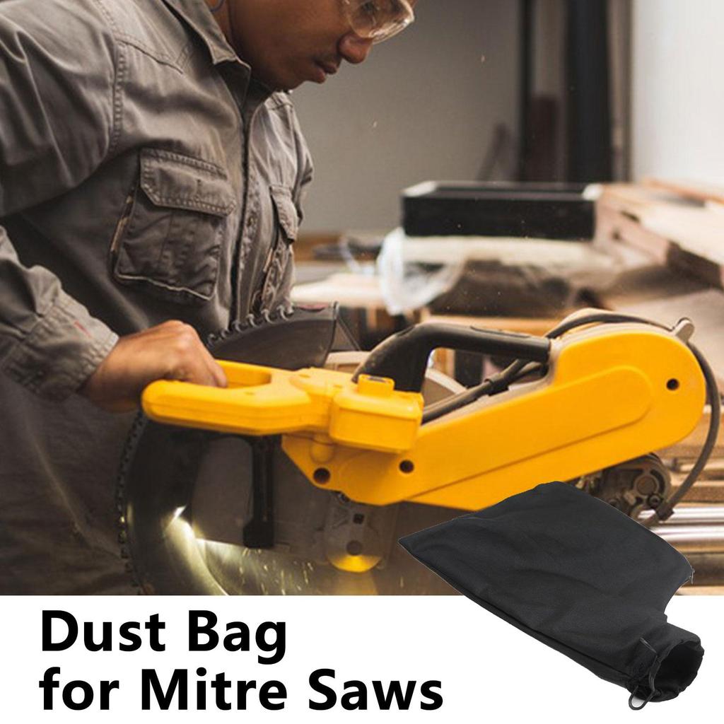 Sawdust Bag Nylon Dust Bag With Steel Holder Zipper Bag Replacement Dust Bag For Miter Saw 255 Model Durable Tool