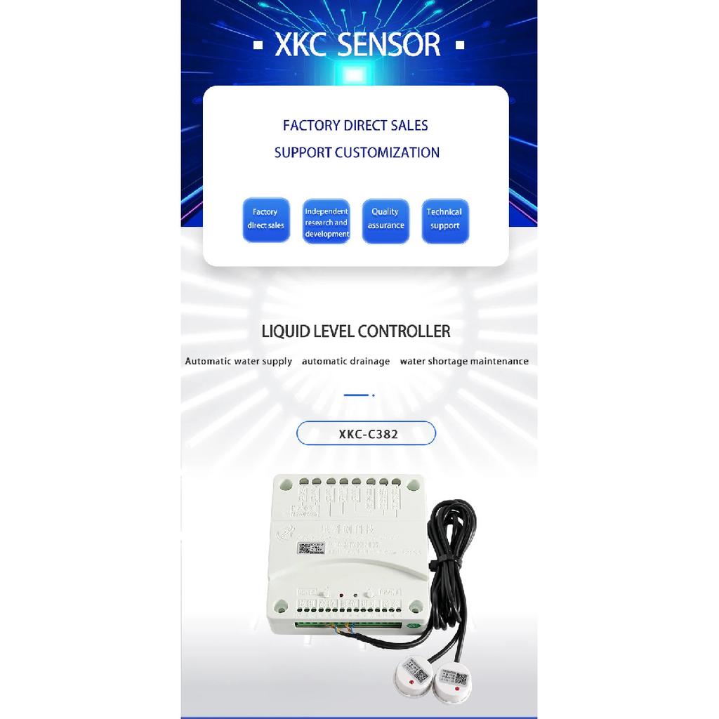 XKC-C382 Intelligent High And Low Automatic Water Supply Level Controller Water Replenishment Level Pumping Drainage Switch