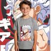 One Piece Luffy Gear 5 Anime Print Kids Cotton T Shirt Summer Top Boys Girls Casual Wear Soft Breathable Clothes